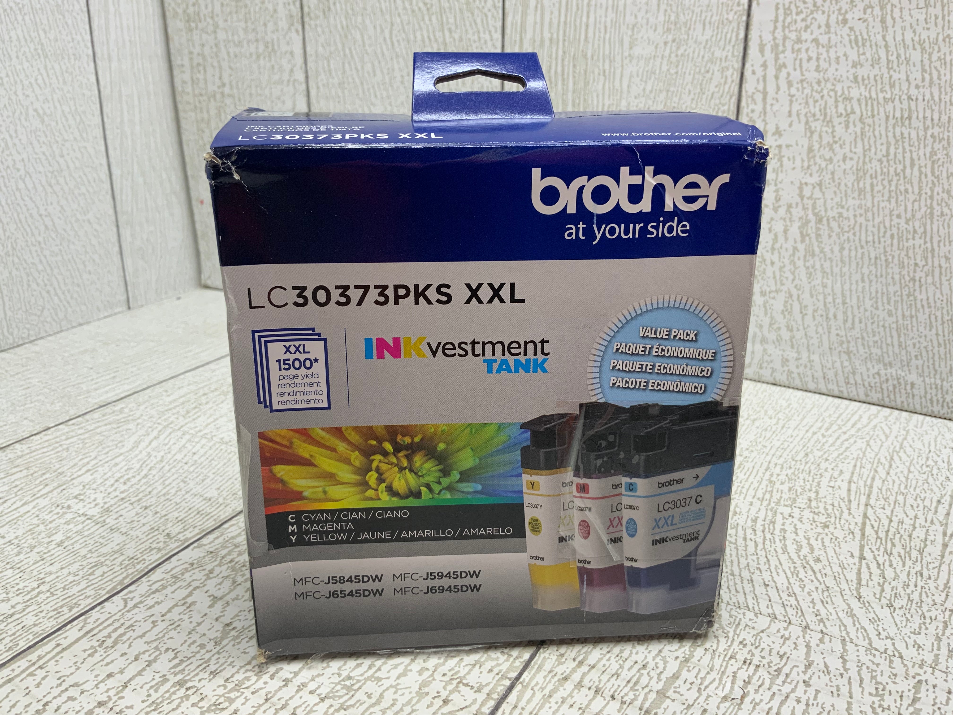 Brother LC30373PKS XXL Multicolor INKvestment Tank Ink Cartridges (8037918474478)